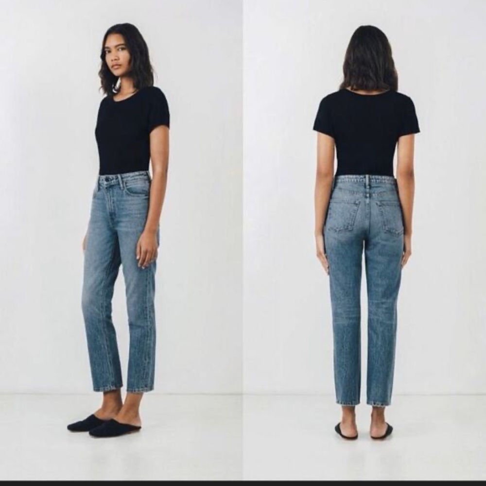 Alexander Wang Cult Jeans Mid Rise Straight Leg Eu26 Us2 $295